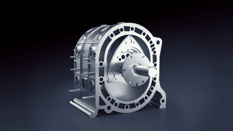 Wankel engine 3 dimensional view